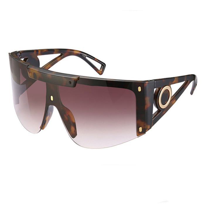 Wholesale  One-piece Large-frame sunglasses Women's sunglasses