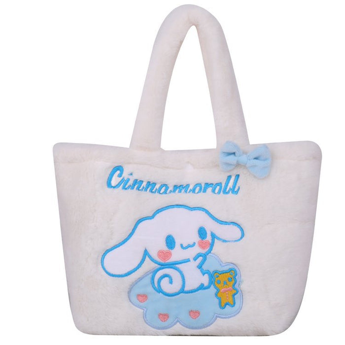 Wholesale Velvet Cute Embroidered Cartoon Fur Bag  JDC-HB-YuanDuo013