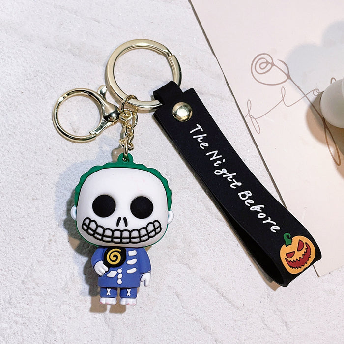 Wholesale  Pumpkin Skull Cartoon Doll Keychain Party Gift Pendant  Cute Keychain