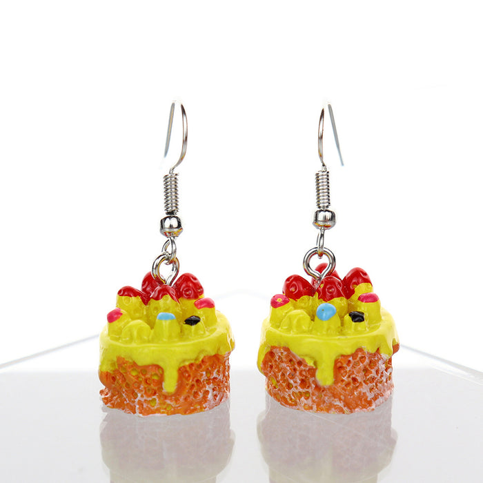 Wholesale Simulation Three-dimensional Jam Earrings JDC-ES-NiQing066