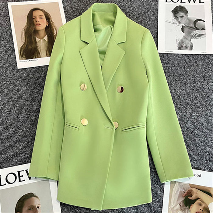 Wholesale Candy, Green Fried Street Suit Jacket Female Internet Celebrity Temperament Small and Casual JDC-CTS-ZX001