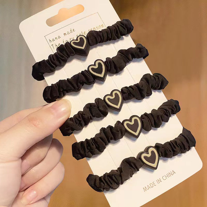 Wholesale Love Fabric Hair Ties JDC-HS-Weiye003