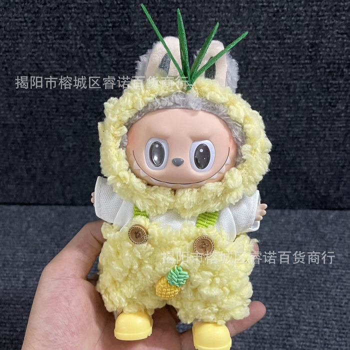 Wholesale Wearable Baby Clothes 17cm Doll Cute  Suit Skirt Plush Clothes