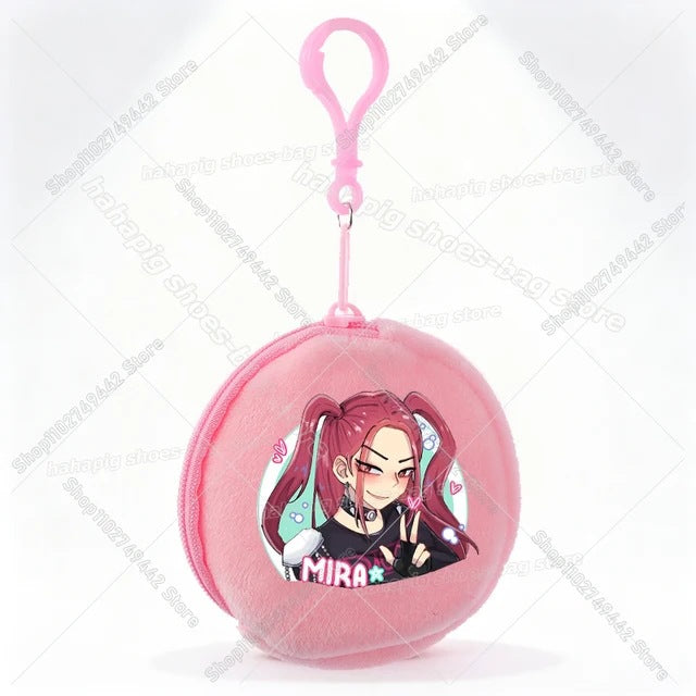 Wholesale Casual Kpop Style Cartoon Coin Purse For Girls Polyester Zipper Wallet Everyday Fashion Accessory Resale Gift
