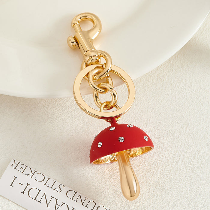 Wholesale Fashion Keychain Women's Bag Decorative Cute Mushroom Buckle