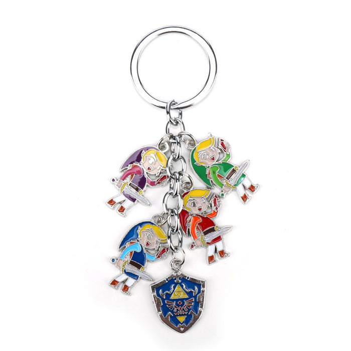 Wholesale Game Accessories Owl Shield Keychain Skyward Sword Necklace JDC-KC-HeY022