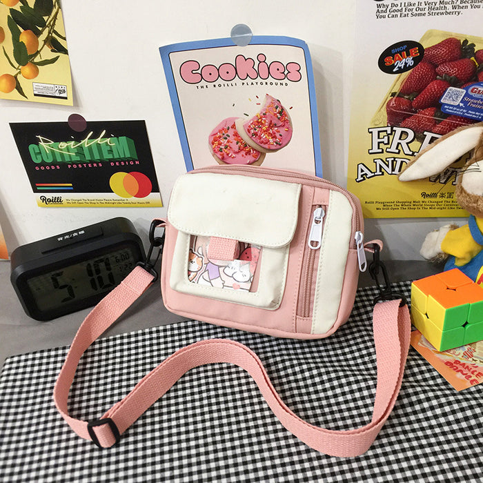 Wholesale Canvas bag, crossbody bag, artistic versatile, cute shoulder bag