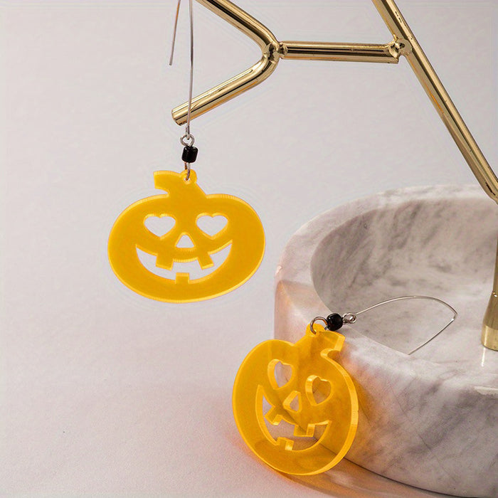Wholesale Halloween Alloy  Earrings Pumpkin Ghost Design Party Jewelry Accessory MOQ≥2