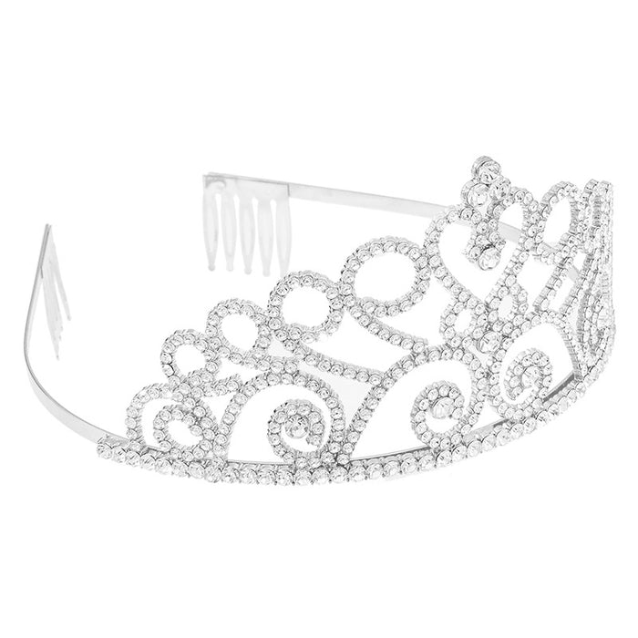 Wholesale bridal headdress alloy crown women's full diamond comb crown