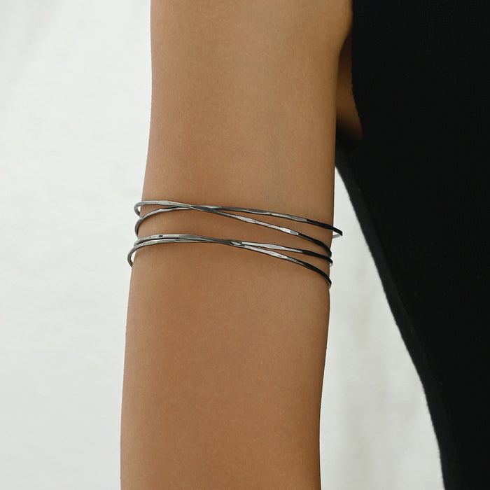 Wholesale Ins Simple Niche Women's Bracelet Multi-Layer Arm Ring Geometric Line Bracelet