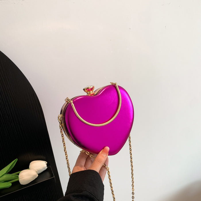 Wholesale Mini Chain Messenger Heart Bag JDC-SD-FangPu007