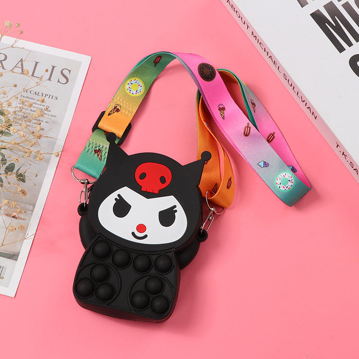 Wholesale Silicone Children' s Crossbody Storage Bag