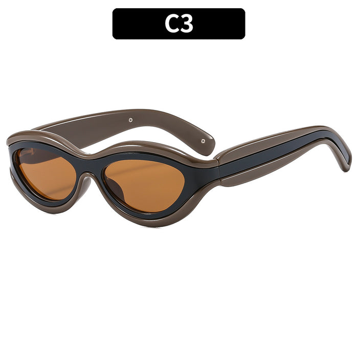 Wholesale Color Blocked Retro Sunscreen PC Sunglasses JDC-SG-XIa080