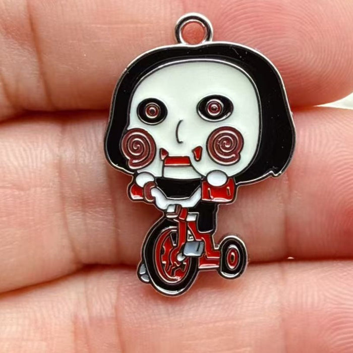 Wholesale 10pcs  Series Monster DIY Alloy Drip Pendant Keychain Earrings Bag Charm