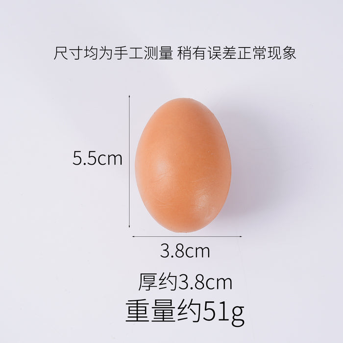 Wholesale PVC Simulated Egg Hanging Ornament Decorative Charm Fun Boiled Egg Shape MOQ≥2