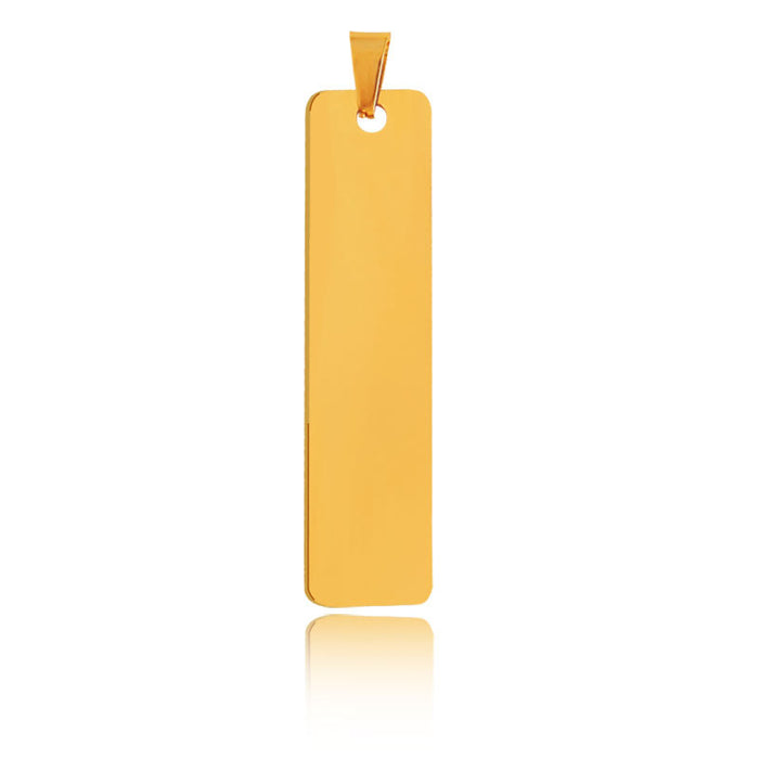 Wholesale Gold, silver, black hang tag carving stainless steel identity tag