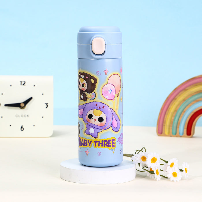 Wholesale Stainless Steel Cartoon Outdoor Portable Handle Thermos Cup Double-Layer Vacuum Gift Water Cup