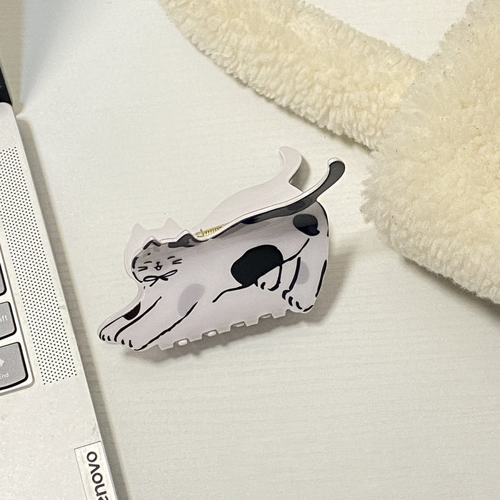 Wholesale Dalmatian Grab Clip cartoon Printed   Shark Clip