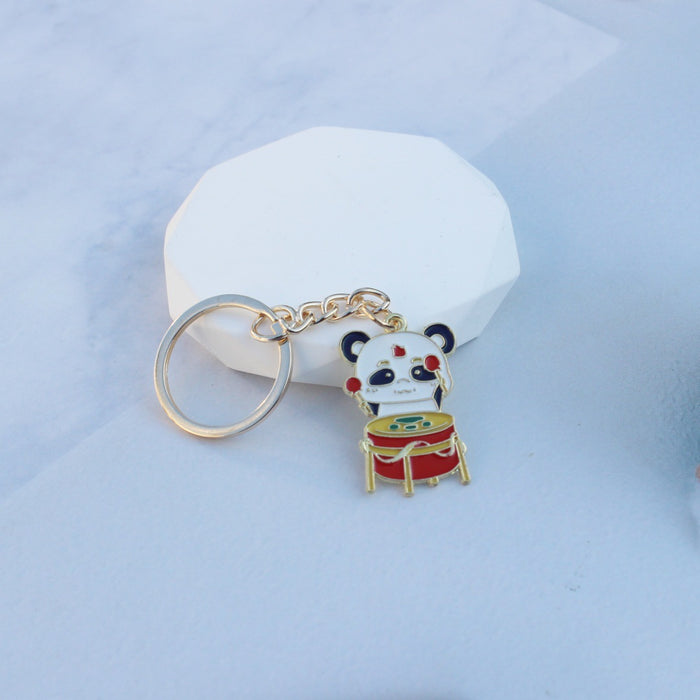 Wholesale Panda keychain  bag pendant  cartoon small gift key chain ornaments