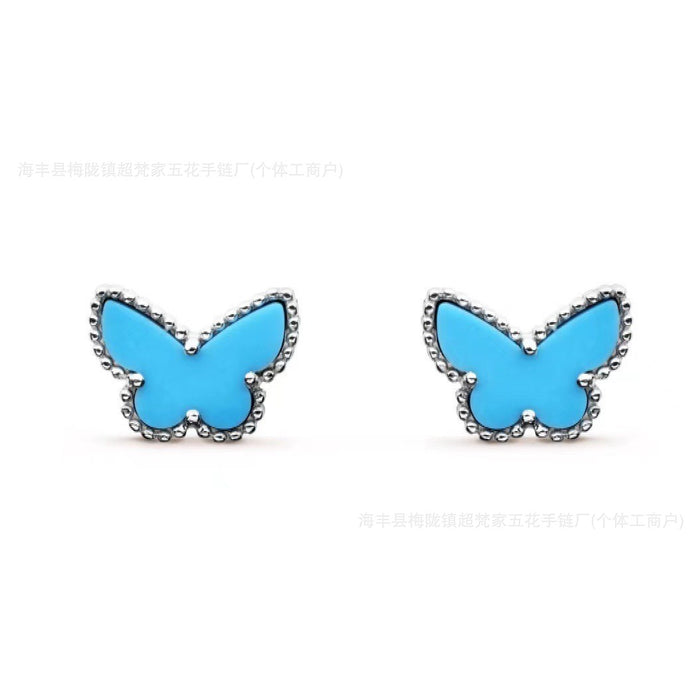 Wholesale Butterfly Jewelry Set Gold Tone Necklace and Earrings Fashion Accessory