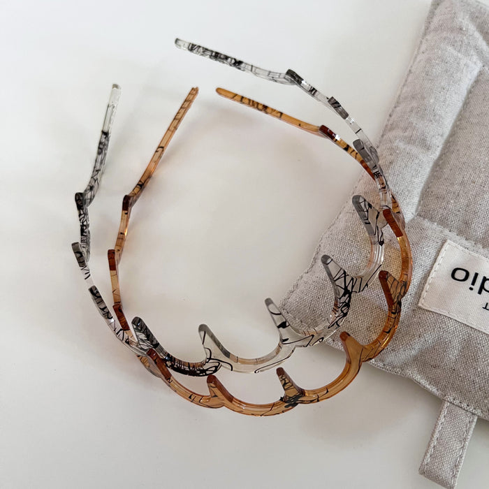 Wholesale Toothed Wave Hair Hoop New Simple Retro Headband Wash Face Anti slip Pressure Hair Clip Hair Accessories