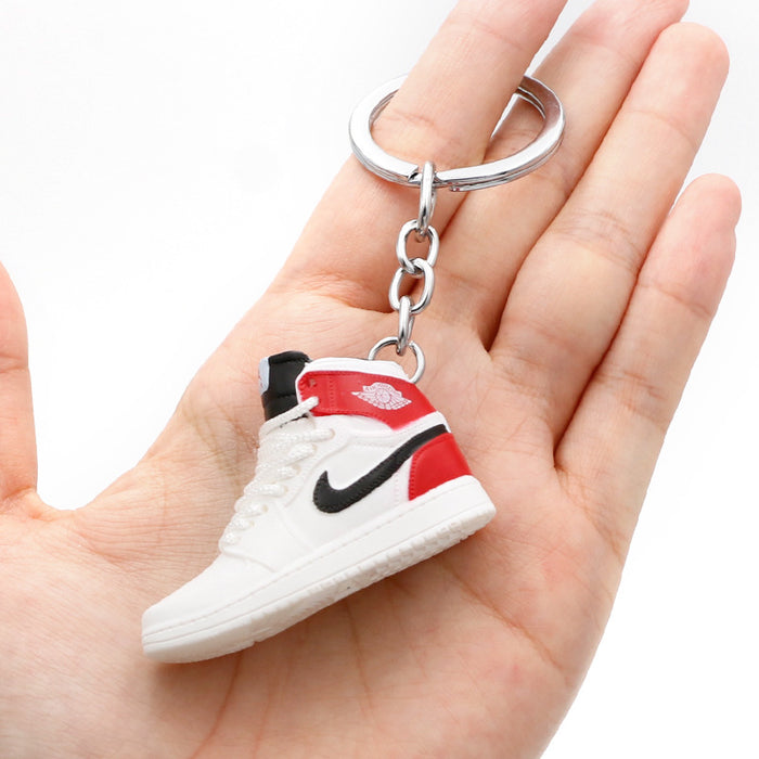 Wholesale PVC Mini Basketball Shoe Keychain JDC-KC-QLPing008