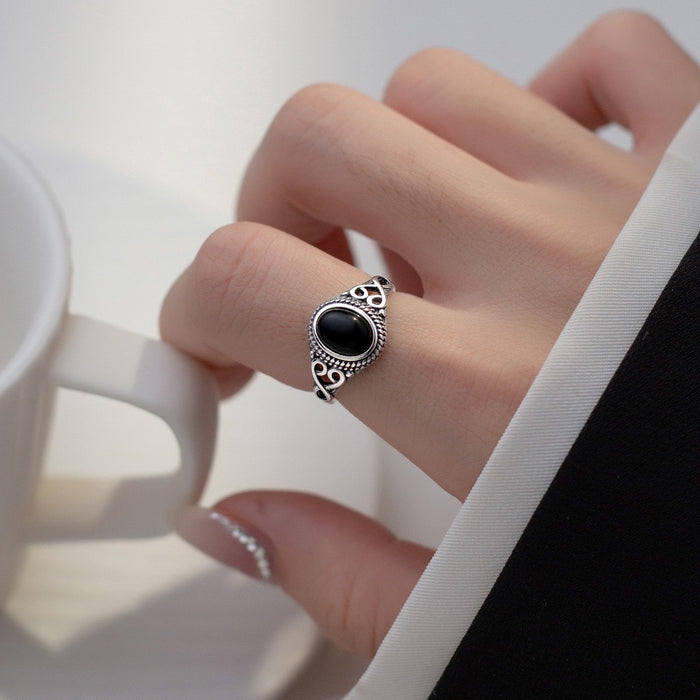 Wholesale Elliptical hollowed out open ring vintage jewelry gift bracelet direct sales