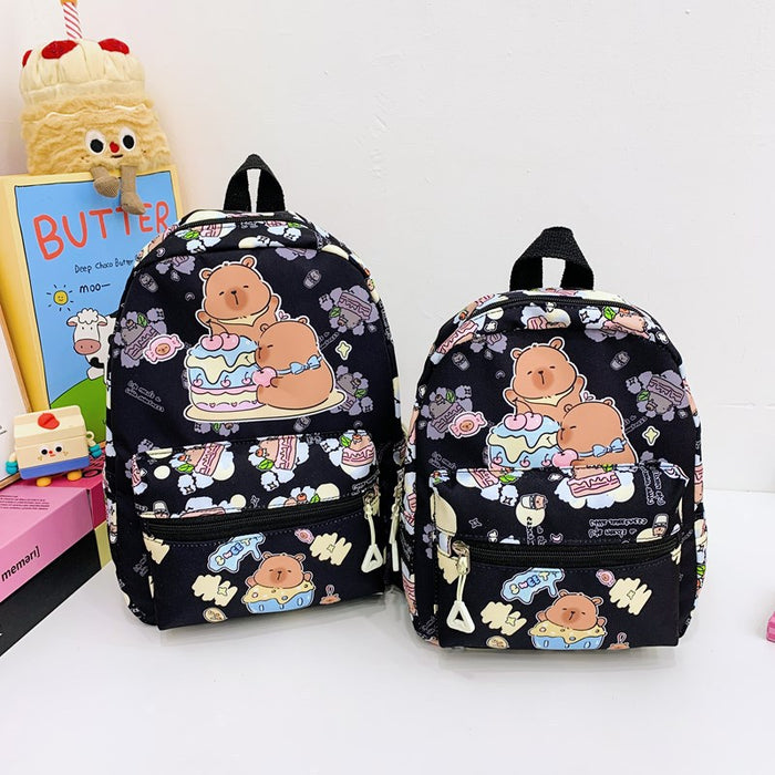 Wholesale Children' s Bag Printed Children' s Backpack Large Capacity Backpack for Men and Women Kindergarten Schoolbag