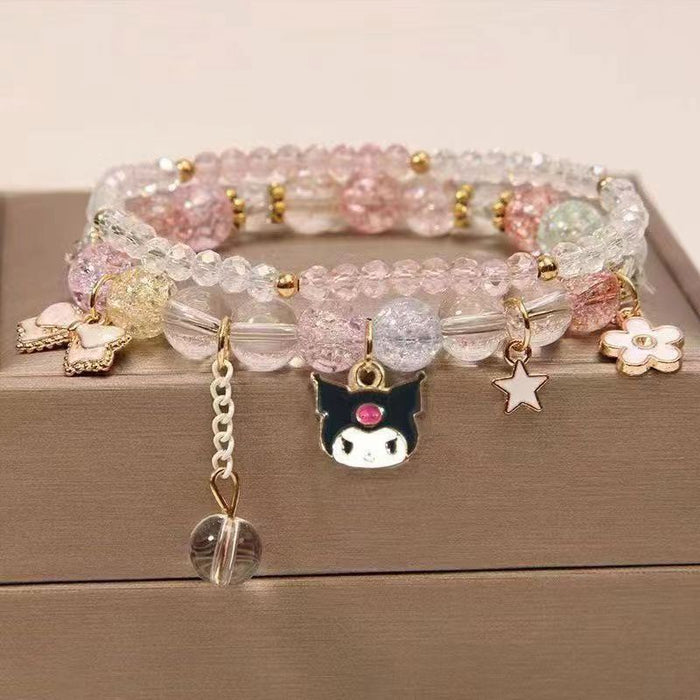 Wholesale Crystal bead cute bracelet, holiday gift giveaway