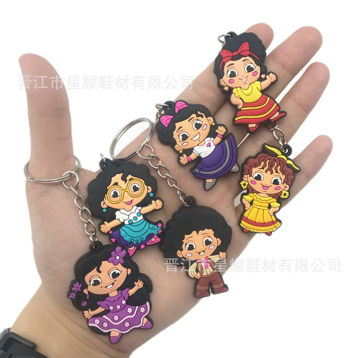 Wholesale 10PCS Cute Cartoon PVC Keychain JDC-KC-XingY007