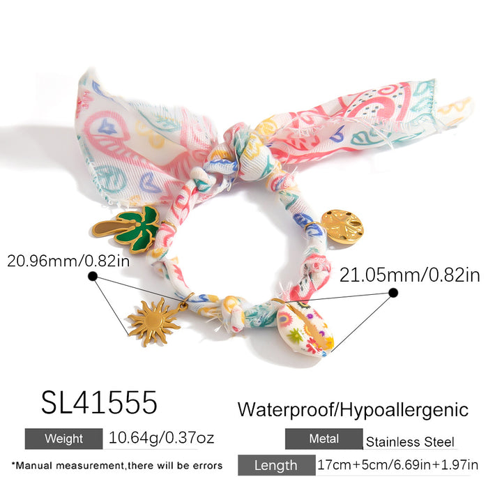 Wholesale Titanium Steel Necklace  Gold Accessible Luxury High-End Sun Flower Silk f Titanium Steel Color-Preserving Clavicle Chain Necklace