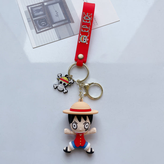 Wholesale Cute Cartoon Three-dimensional Silicone Keychain JDC-KC-JuShu033