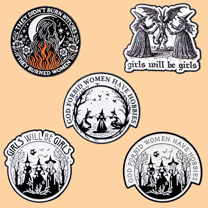 Wholesale Girls'  English letter quote brooch badge clothing backpack accessories