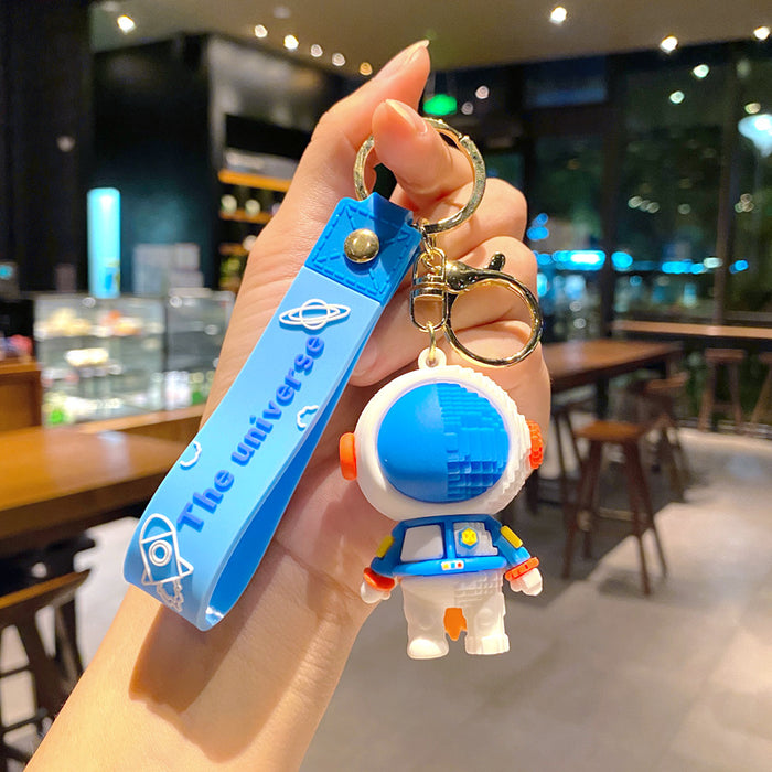 Wholesale rubber car bag pendant astronaut &  spaceman keychain