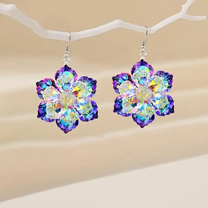 Wholesale Trendy Acrylic Flower Earrings Spring Fashion Jewelry Accessory MOQ≥2