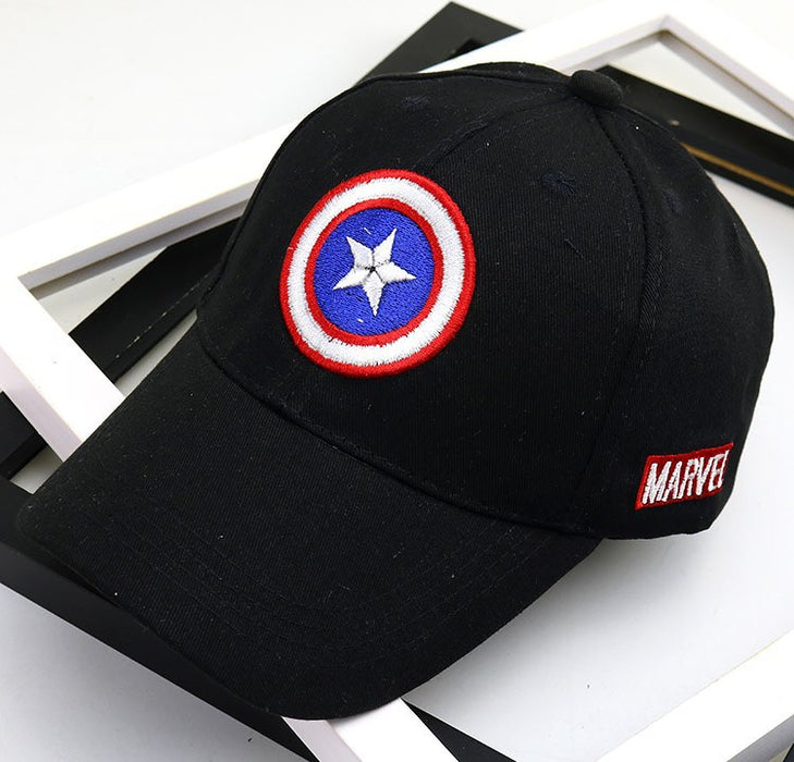 Wholesale Red Solid Color Kids Baseball Cap With Wide Brim Sunscreen Dome Top Trendy Gift