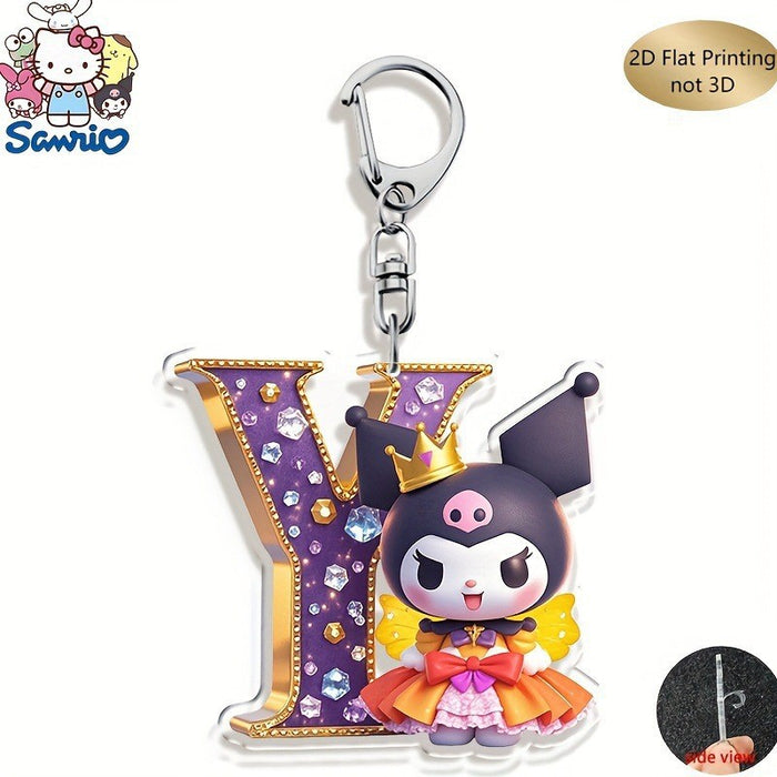 Wholesale Acrylic 26 Letter Alphabet Keychain Set Cute Cartoon Design MOQ≥2