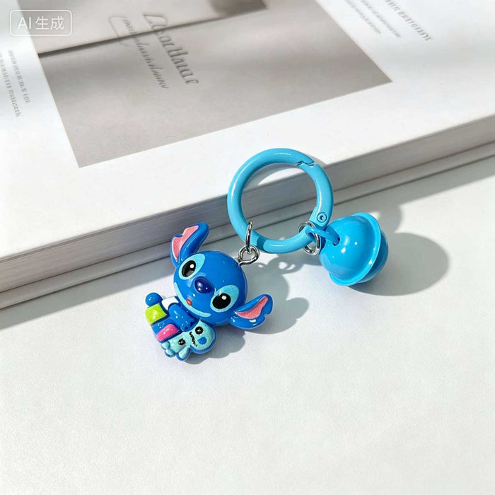 Wholesale Stylish Cartoon Resin Bell Keyring Car Key Accessory Boutique Gift For Best Friend