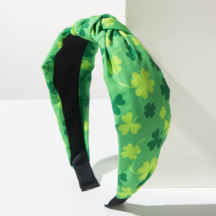 Wholesale Green series clover wide headband