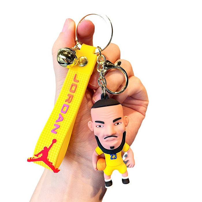 Wholesale Cartoon Three-dimensional Silicone Doll Keychain JDC-KC-MZL009