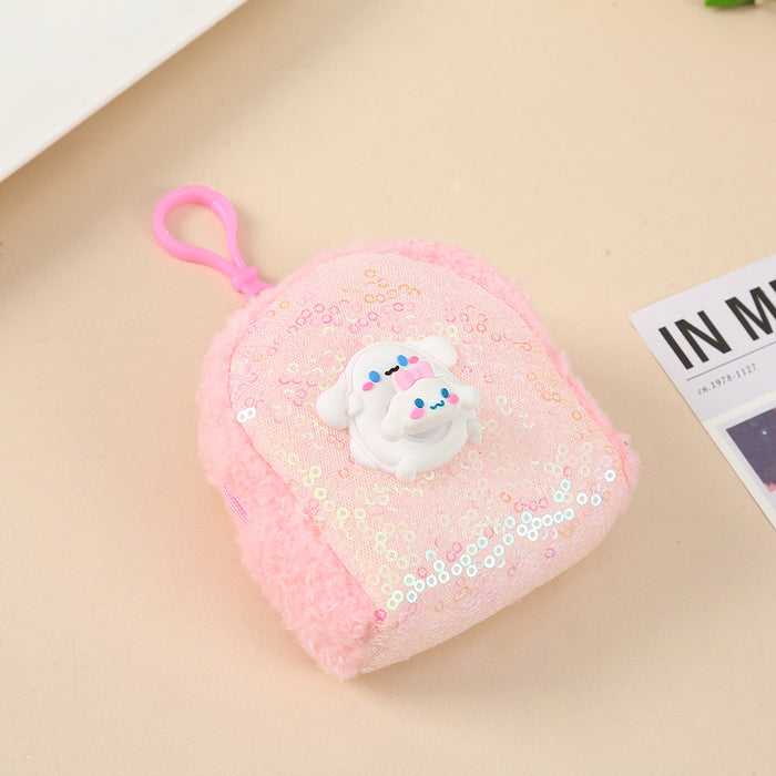 Wholesale Cartoon Rotatable Small Schoolbag Style Plush Keychain JDC-KC-YiK006