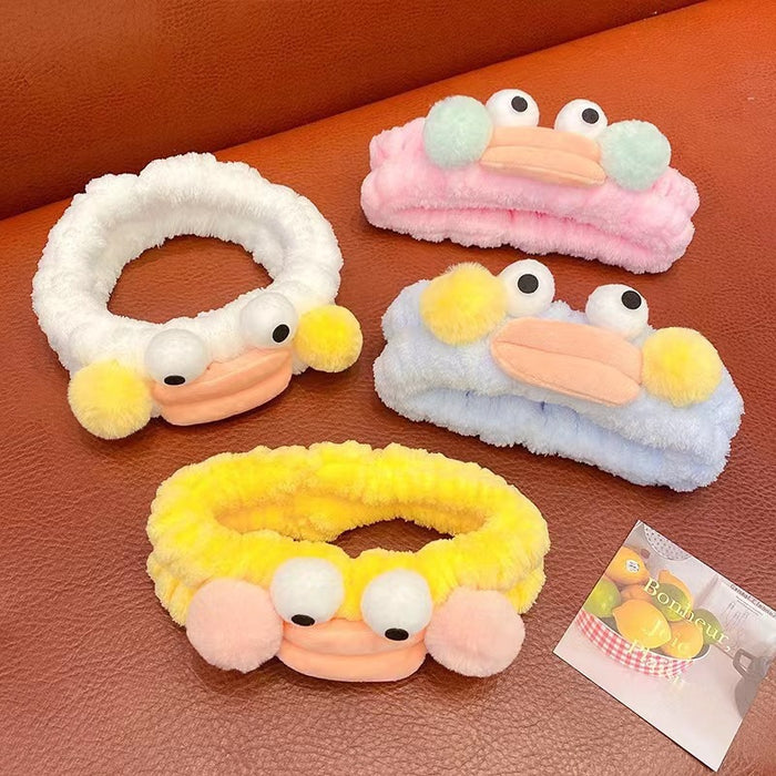 Wholesale Cute and funny sausage lips cartoon face wash headband