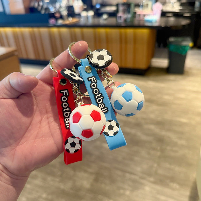 Wholesale Creative Cartoon Soccer Keychain Fan' s Bag Charm