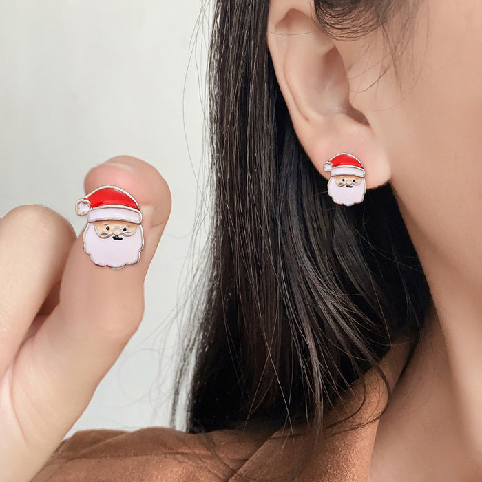 Wholesale Christmas earring combination cartoon cute  elk earring set