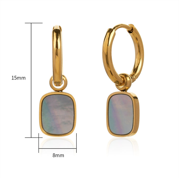 Wholesale Geometric Square Earrings Simple Light Luxury Versatile Stylish Elegant Earrings
