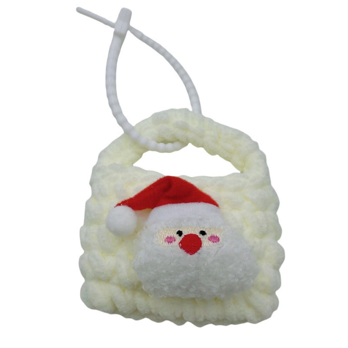 Wholesale Cute cartoon knitted mini coin purse Christmas hand-woven keychain accessories wholesale creative storage bag