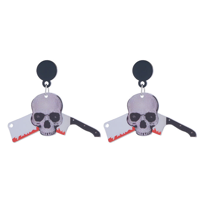 Wholesale  Series Earrings Horror Night Party Horror Funny Skeleton Dark Earrings for Women