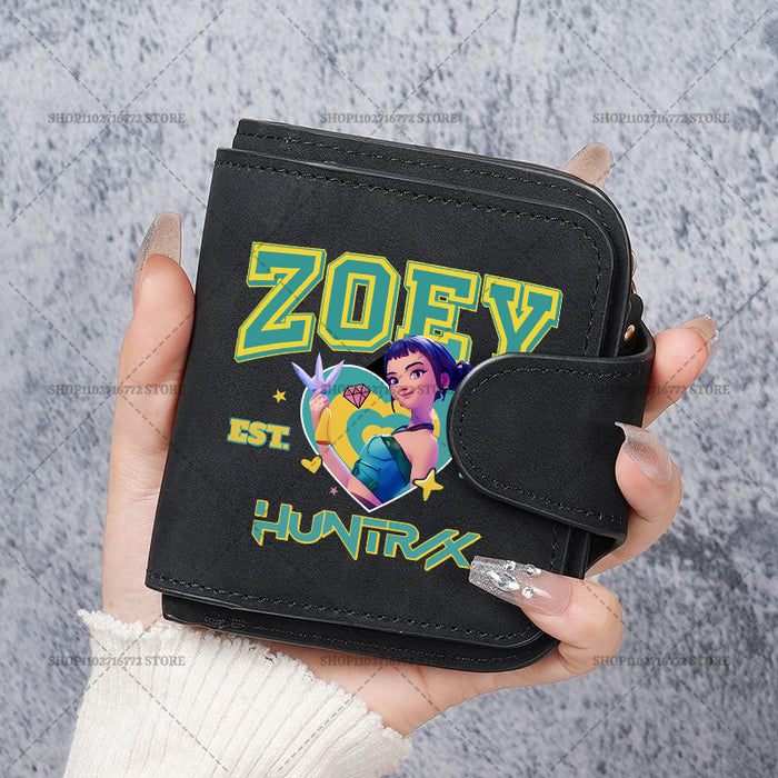 Wholesale Cute Devil Hunter PU Wallet For Women Card Holder Coin Purse Youth Campus Fashion Accessory