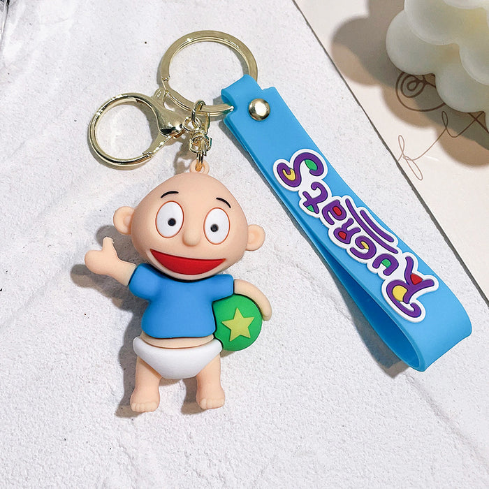 Wholesale Cartoon Doll PVC Keychain JDC-KC-Qiwei005