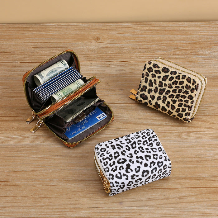Wholesale Leopard Print Multi-Functional Card Holder Wallet